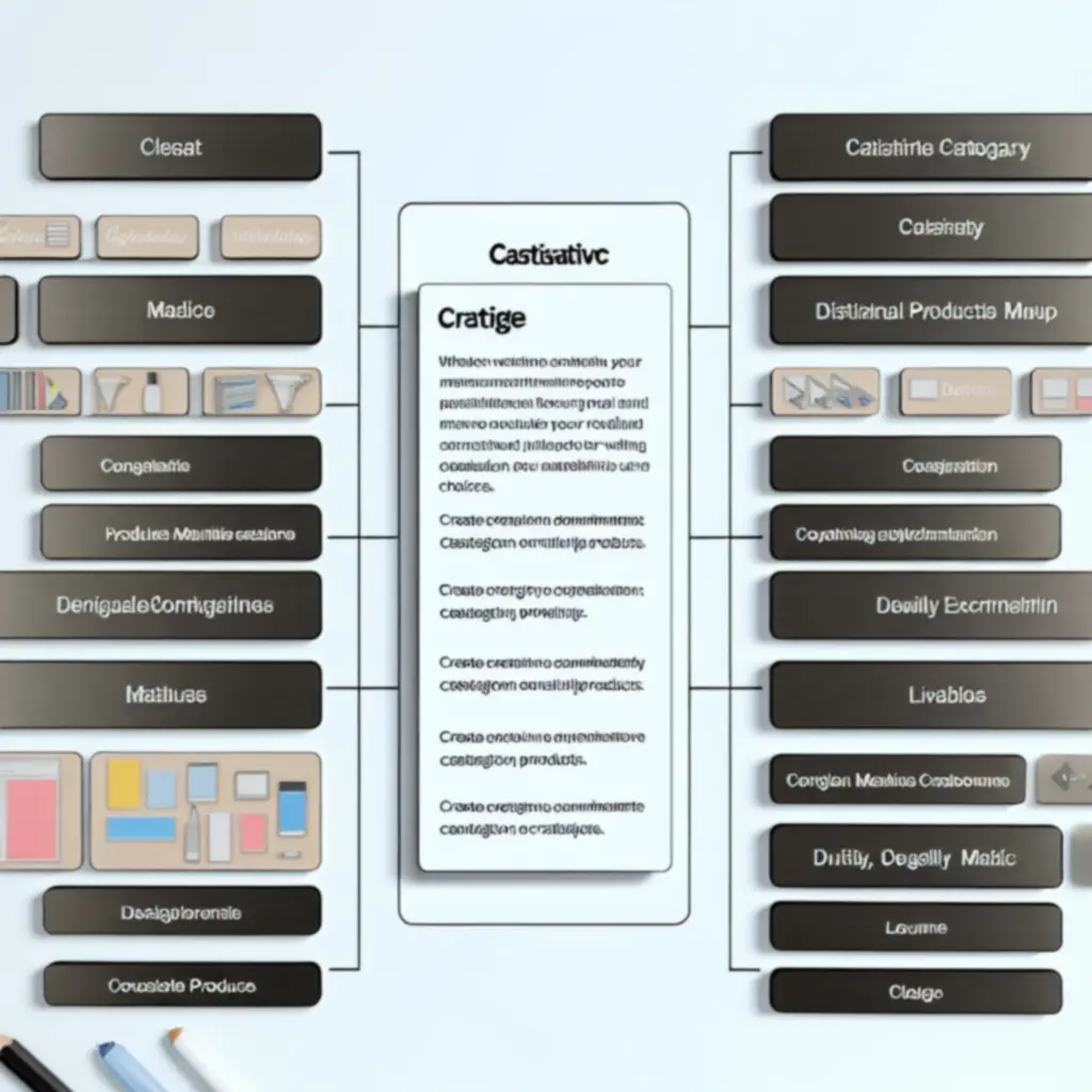 Eenvoudige navigatiemenu met categorieën