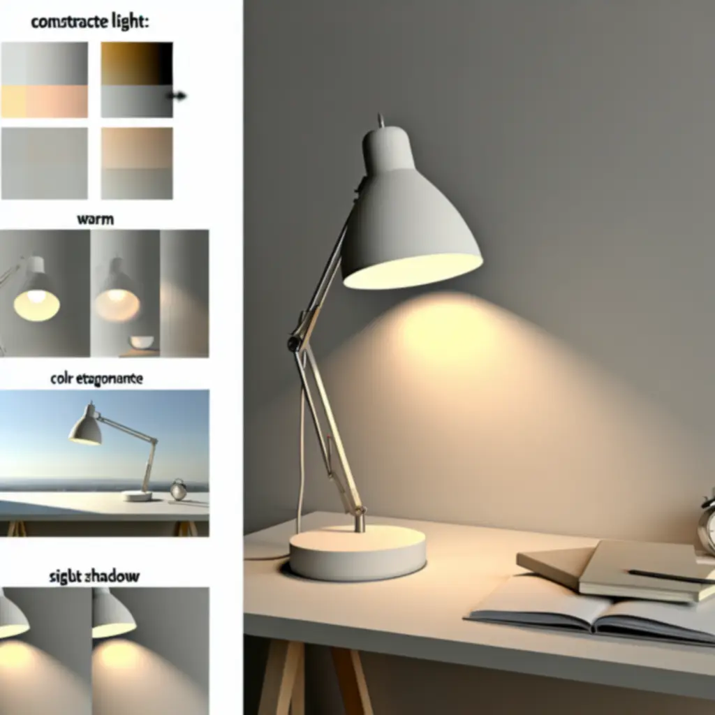 Lumen bureaulamp met warme en koele lichtstanden