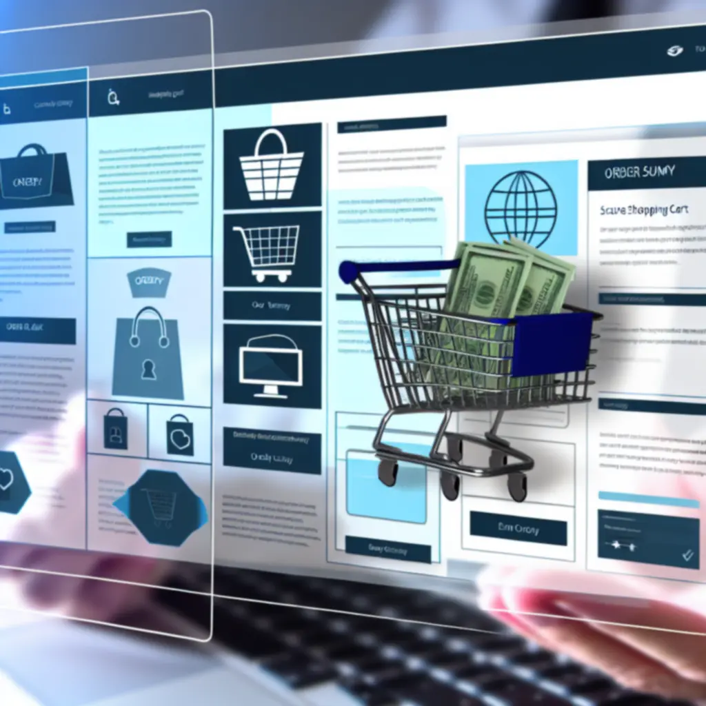 Veilige winkelwagen met slot-icoon